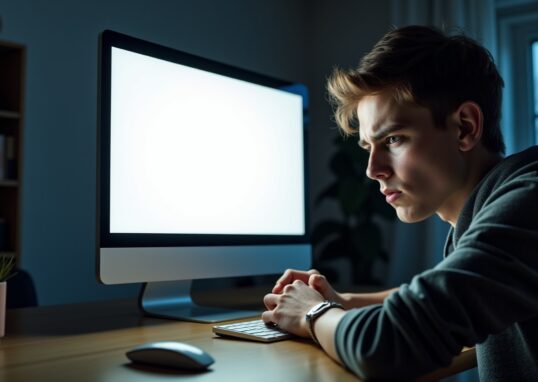 Écran blanc sur votre ordinateur : causes possibles et solutions à connaître